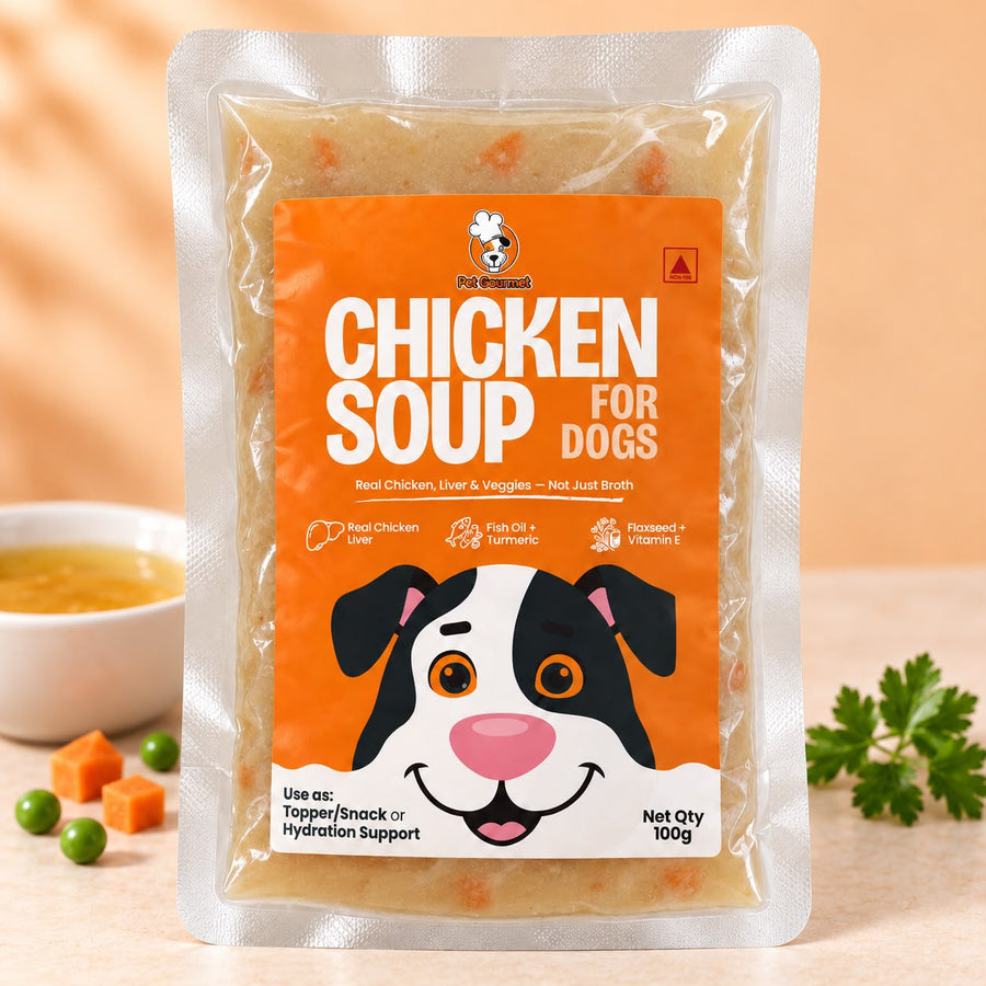 Pet Gourmet Chicken Soup for dogs - free with every combo pack