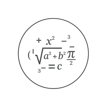 make an icon for math formula in white background just like the one made now